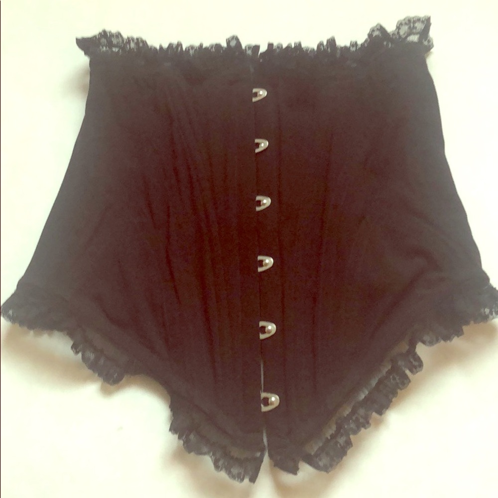 NWT La Perla Black Silk Corset Bustier